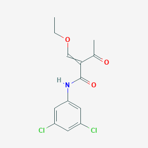 molecular formula C13H13Cl2NO3 B15460836 N-(3,5-Dichlorophenyl)-2-(ethoxymethylidene)-3-oxobutanamide CAS No. 61643-51-4