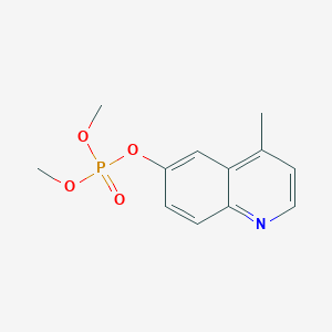 molecular formula C12H14NO4P B15460850 Dimethyl 4-methylquinolin-6-yl phosphate CAS No. 61391-53-5