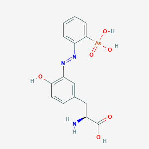 3-{3-[2-(2-Arsonophenyl)hydrazinylidene]-4-oxocyclohexa-1,5-dien-1-yl}-L-alanine