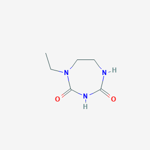 molecular formula C6H11N3O2 B15460870 1-Ethyl-1,3,5-triazepane-2,4-dione CAS No. 61514-93-0