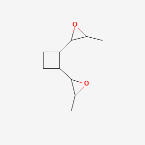 molecular formula C10H16O2 B15460882 2,2'-(Cyclobutane-1,2-diyl)bis(3-methyloxirane) CAS No. 61362-25-2