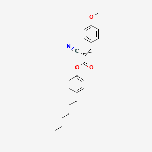 4-Heptylphenyl 2-cyano-3-(4-methoxyphenyl)prop-2-enoate