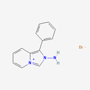 2-Amino-1-phenyl-2H-imidazo[1,5-a]pyridin-4-ium bromide