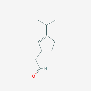 [3-(Propan-2-yl)cyclopent-2-en-1-yl]acetaldehyde