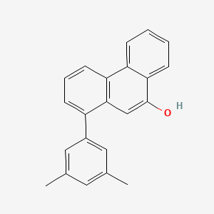 molecular formula C22H18O B15460948 1-(3,5-Dimethylphenyl)phenanthren-9-OL CAS No. 61172-38-1