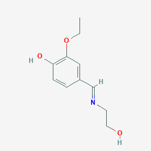 2-Ethoxy-4-{[(2-hydroxyethyl)amino]methylidene}cyclohexa-2,5-dien-1-one