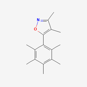 3,4-Dimethyl-5-(pentamethylphenyl)-1,2-oxazole