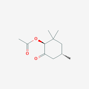 molecular formula C11H18O3 B15461028 (1S,4S)-2,2,4-Trimethyl-6-oxocyclohexyl acetate CAS No. 61592-62-9