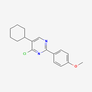 4-Chloro-5-cyclohexyl-2-(4-methoxyphenyl)pyrimidine