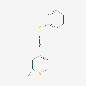 2,2-Dimethyl-4-[(phenylsulfanyl)ethynyl]-3,6-dihydro-2H-thiopyran