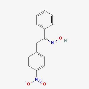 molecular formula C14H12N2O3 B15461158 N-[2-(4-Nitrophenyl)-1-phenylethylidene]hydroxylamine CAS No. 61631-71-8