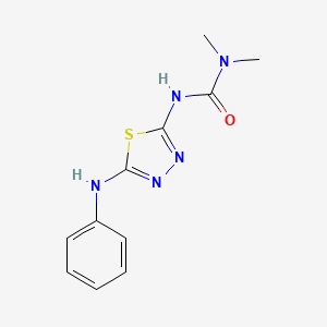 N'-(5-Anilino-1,3,4-thiadiazol-2-yl)-N,N-dimethylurea