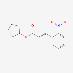 Cyclopentyl 3-(2-nitrophenyl)prop-2-enoate