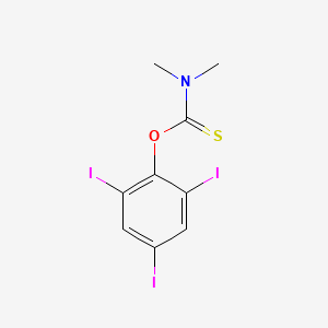 molecular formula C9H8I3NOS B15461202 O-(2,4,6-Triiodophenyl) dimethylcarbamothioate CAS No. 61268-42-6