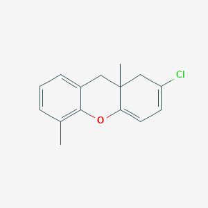 molecular formula C15H15ClO B15461264 2-Chloro-5,9A-dimethyl-9,9A-dihydro-1H-xanthene CAS No. 61075-20-5