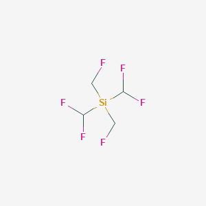 molecular formula C4H6F6Si B15461271 Bis(difluoromethyl)[bis(fluoromethyl)]silane CAS No. 61152-90-7