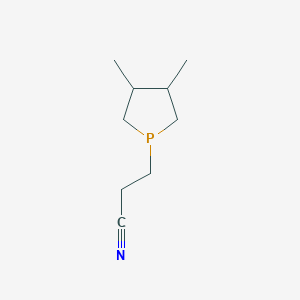 3-(3,4-Dimethylphospholan-1-yl)propanenitrile