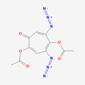 3,5-Diazido-7-oxocyclohepta-1,3,5-triene-1,4-diyl diacetate