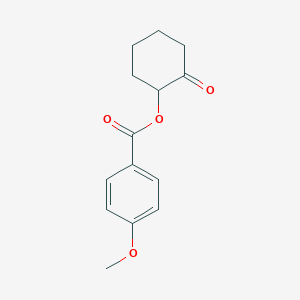 molecular formula C14H16O4 B15461365 2-Oxocyclohexyl 4-methoxybenzoate CAS No. 61609-23-2