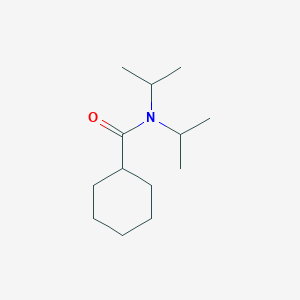 molecular formula C13H25NO B15461406 Cyclohexanecarboxamide, N,N-bis(1-methylethyl)- CAS No. 61259-25-4