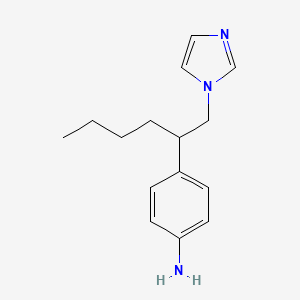 4-[1-(1H-Imidazol-1-yl)hexan-2-yl]aniline