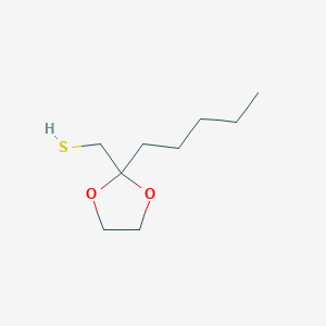 (2-Pentyl-1,3-dioxolan-2-YL)methanethiol