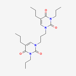 1,1'-(Propane-1,3-diyl)bis(3,5-dipropylpyrimidine-2,4(1H,3H)-dione)