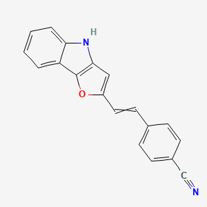 4-[2-(4H-Furo[3,2-b]indol-2-yl)ethenyl]benzonitrile