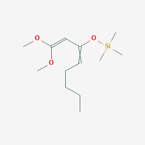 molecular formula C13H26O3Si B15461495 [(1,1-Dimethoxyocta-1,3-dien-3-yl)oxy](trimethyl)silane CAS No. 61539-63-7