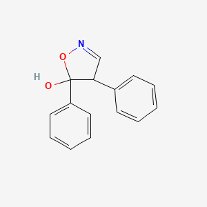 molecular formula C15H13NO2 B15461512 4,5-Diphenyl-4,5-dihydro-1,2-oxazol-5-ol CAS No. 61184-62-1