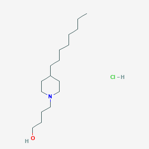 molecular formula C17H36ClNO B15461554 4-(4-Octylpiperidin-1-yl)butan-1-ol;hydrochloride CAS No. 61515-49-9