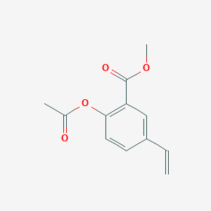 molecular formula C12H12O4 B15461566 Methyl 2-(acetyloxy)-5-ethenylbenzoate CAS No. 61393-03-1