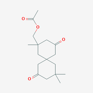 (2,8,8-Trimethyl-4,10-dioxospiro[5.5]undecan-2-yl)methyl acetate