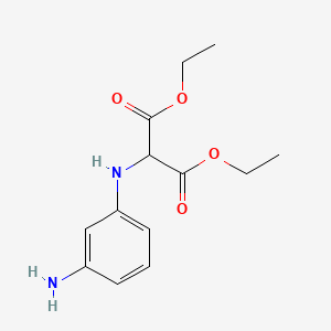 molecular formula C13H18N2O4 B15461587 Diethyl (3-aminoanilino)propanedioate CAS No. 61372-76-7