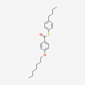 S-(4-Butylphenyl) 4-(heptyloxy)benzene-1-carbothioate