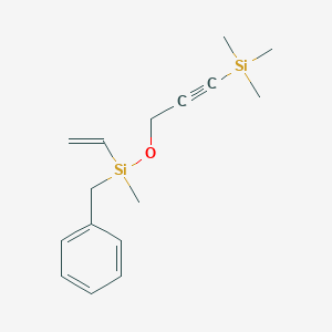 Benzyl(ethenyl)methyl{[3-(trimethylsilyl)prop-2-yn-1-yl]oxy}silane