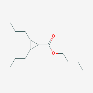 molecular formula C14H26O2 B15461640 Butyl 2,3-dipropylcyclopropane-1-carboxylate CAS No. 61452-48-0