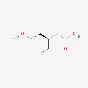 Pentanoic acid, 3-ethyl-5-methoxy-, (S)-