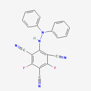 2-(2,2-Diphenylhydrazinyl)-4,6-difluorobenzene-1,3,5-tricarbonitrile