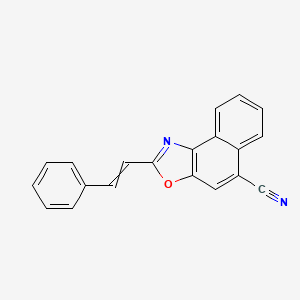 2-(2-Phenylethenyl)naphtho[1,2-D][1,3]oxazole-5-carbonitrile