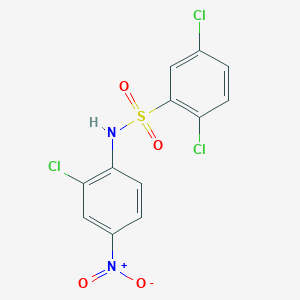 2,5-Dichloro-N-(2-chloro-4-nitrophenyl)benzene-1-sulfonamide