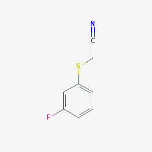 molecular formula C8H6FNS B15461723 [(3-Fluorophenyl)sulfanyl]acetonitrile CAS No. 61081-26-3