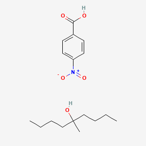 molecular formula C17H27NO5 B15461737 5-Methylnonan-5-ol;4-nitrobenzoic acid CAS No. 61355-32-6