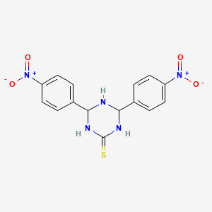 4,6-Bis(4-nitrophenyl)-1,3,5-triazinane-2-thione