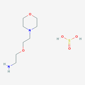 2-(2-Morpholin-4-ylethoxy)ethanamine;sulfurous acid