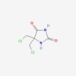 molecular formula C5H6Cl2N2O2 B15461773 5,5-Bis(chloromethyl)imidazolidine-2,4-dione CAS No. 61424-13-3