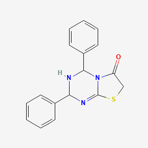 2H-Thiazolo[3,2-a]-1,3,5-triazin-6(7H)-one, 3,4-dihydro-2,4-diphenyl-