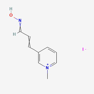 3-[3-(Hydroxyimino)prop-1-en-1-yl]-1-methylpyridin-1-ium iodide