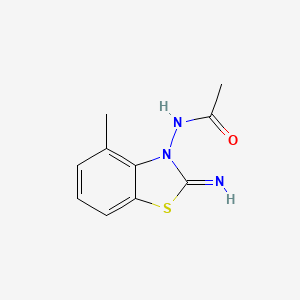 N-(2-Imino-4-methyl-1,3-benzothiazol-3(2H)-yl)acetamide