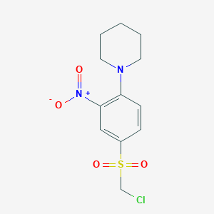 1-[4-(Chloromethanesulfonyl)-2-nitrophenyl]piperidine